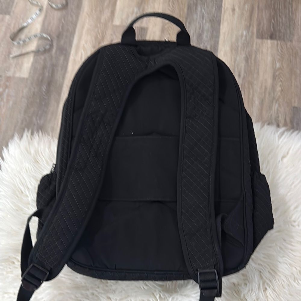 Vera Bradley Black Quilted Backpack - Picture 2 of 11
